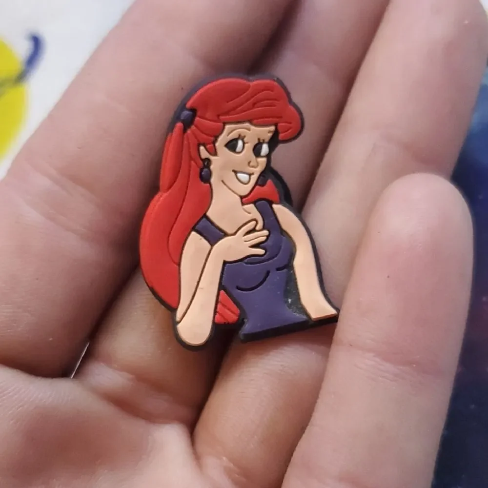 Disney Ariel The Mermaid Purple and Red Croc Charm 🌏5/$10🌏